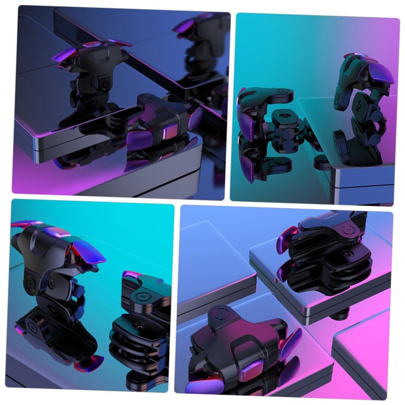 HAKIDZEL جهاز تحكم للألعاب المحمولة أزرار الزناد تصميم غير قابل للانزلاق سهل التركيب للهواتف - Image 3
